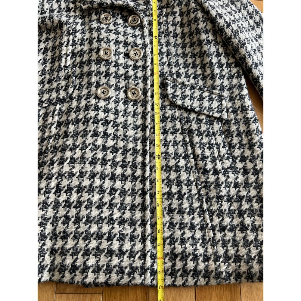 Miss Sixty M60 Vintage Y2K Houndstooth Wool Blend Double Breasted Coat Size XL - Picture 5 of 8